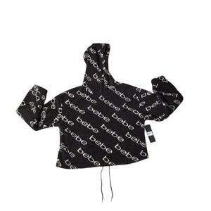 bebe Logo Sherpa Hoodie & Beanie Set | Black | Cozy Street Style